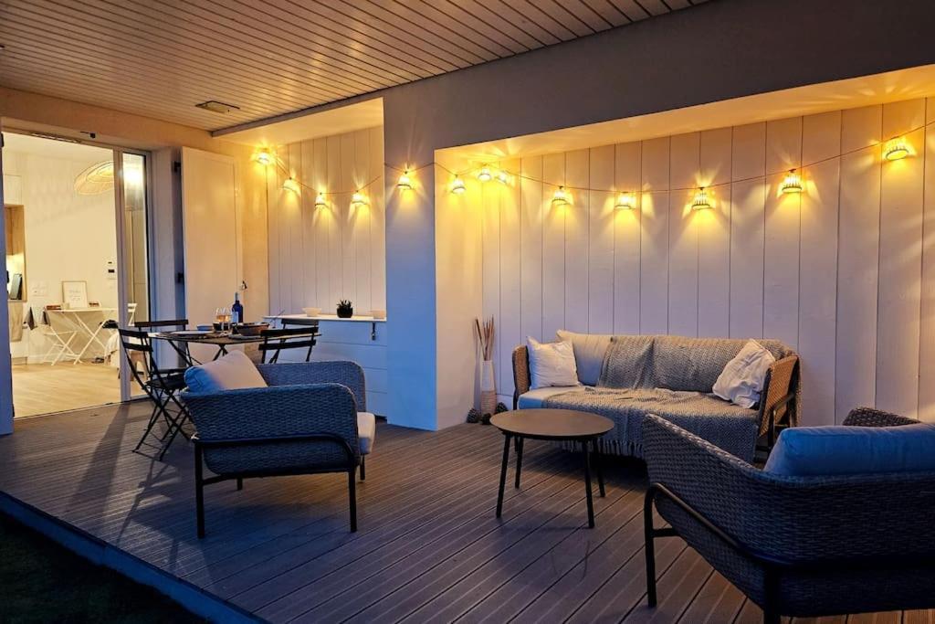 Arcareve - Grand Studio De Standing Avec Terrasse, Jardin Et Acces Direct A La Plage Arcachon Dış mekan fotoğraf