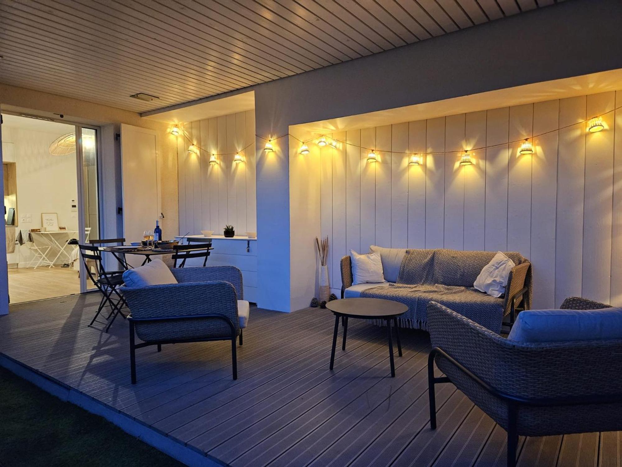 Arcareve - Grand Studio De Standing Avec Terrasse, Jardin Et Acces Direct A La Plage Arcachon Dış mekan fotoğraf