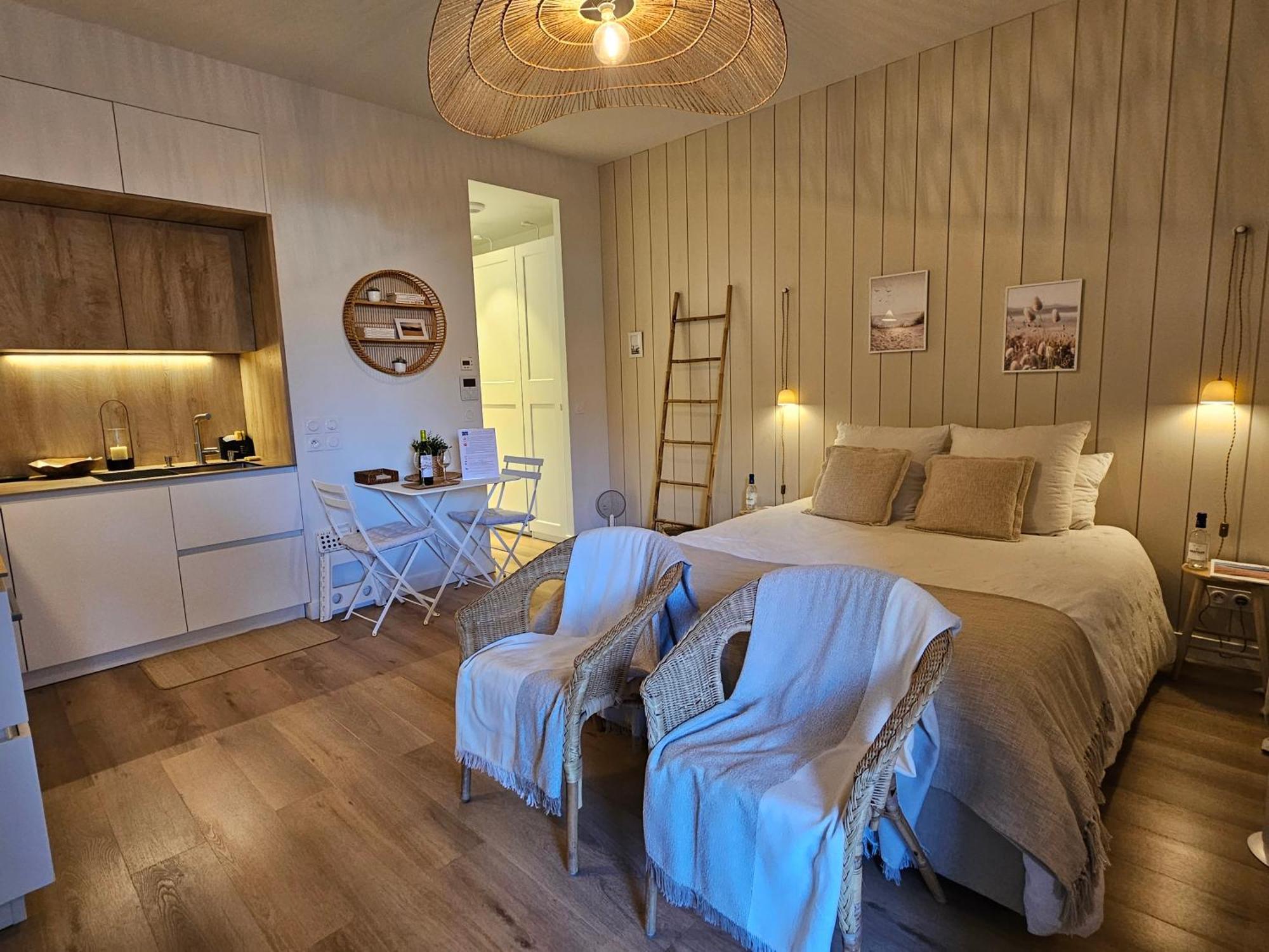 Arcareve - Grand Studio De Standing Avec Terrasse, Jardin Et Acces Direct A La Plage Arcachon Dış mekan fotoğraf